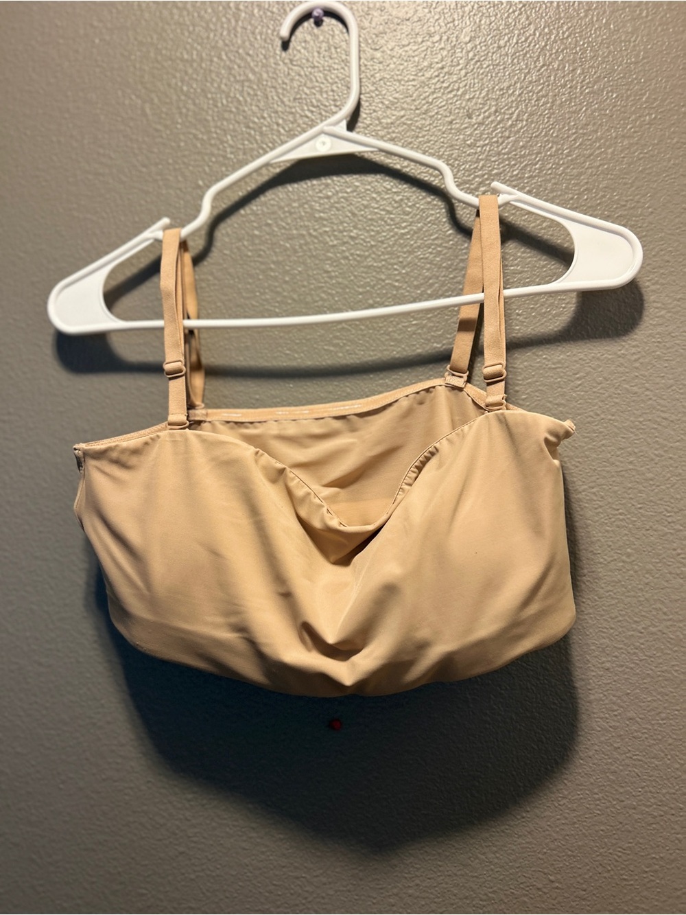 GapBody Convertible Strapless Bandeau Bralette Size Large Nude Tan Multi Way Bra